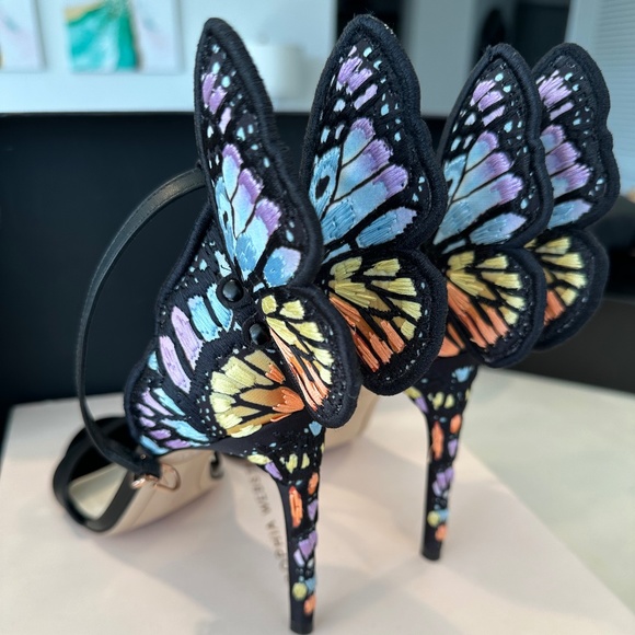 Sophia Webster Multi Color Butterfly heel - Picture 5 of 12